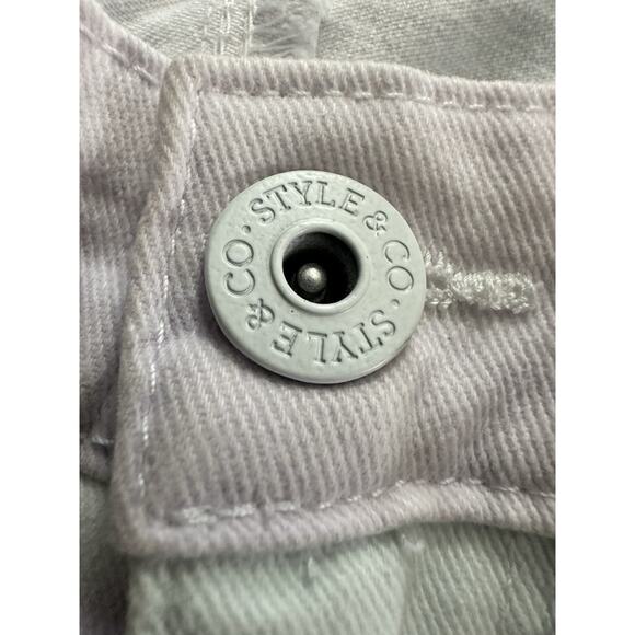 Style & Co Tie-Dye Curvy Skinny Leg Mid-Rise Slimming Denim Jeans Women's 12 - Picture 8 of 10